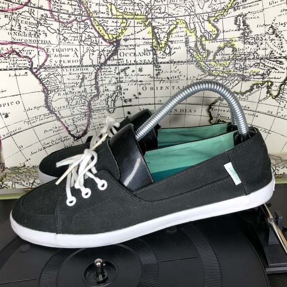 Vans Shoes - Vans surf slider black/teal women’s 8